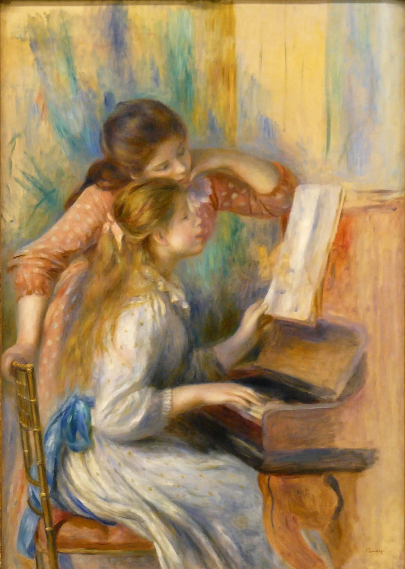 Mädchen am Klavier - Pierre-Auguste Renoir