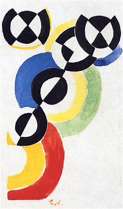 Reproduction du tableau « Rythme - Robert Delaunay » par Alpha Reproduction en peinture à l’huile