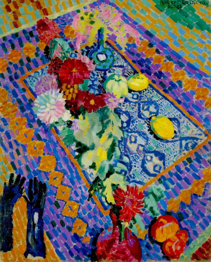 Stilleben mit Handschuhen - Robert Delaunay