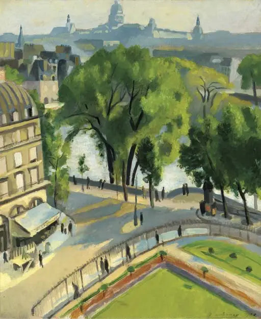 Blick vom Quai du Louvre - Robert Delaunay