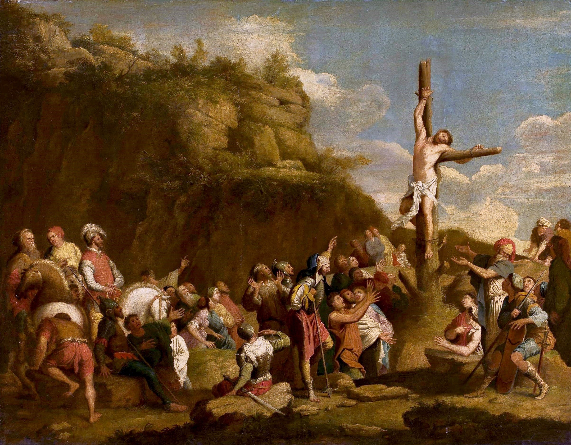 Crucifixion de Polyclète. - Salvator Rosa