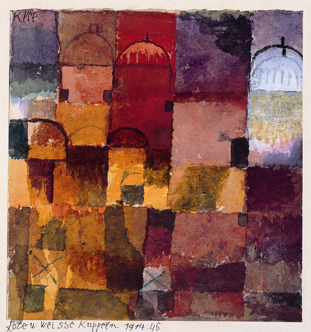 Coupoles rouges et blanches — Paul Klee