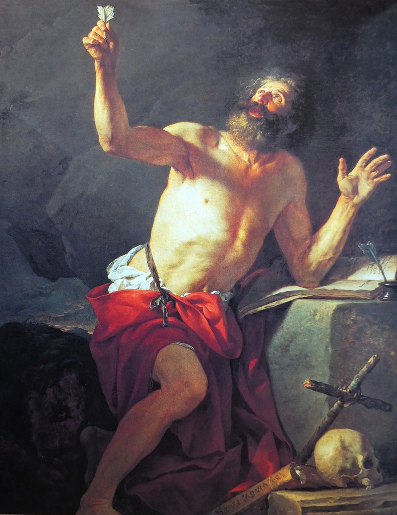 Heiliger Hieronymus, der die Trompete des Jüngsten Gerichts hört - Jacques-Louis David