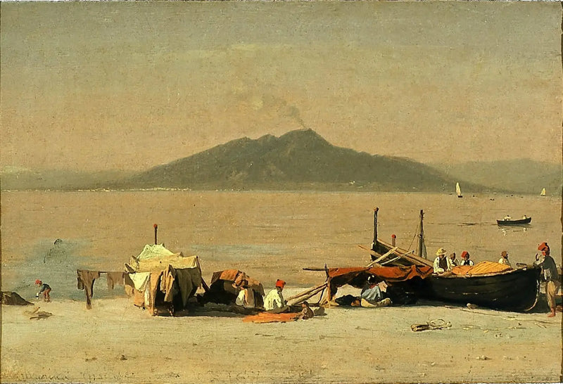 Der Vesuv von Marina Grande, Capri - Sanford Robinson Gifford