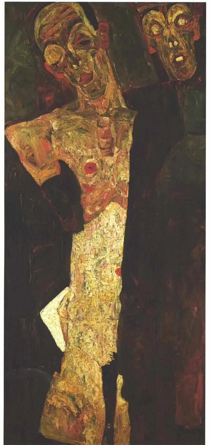 Propheten (Doppelporträt) - Egon Schiele