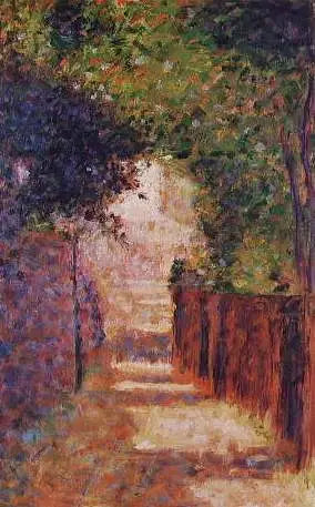 Die Straße Saint-Vincent, Paris, im Frühling - Georges Seurat