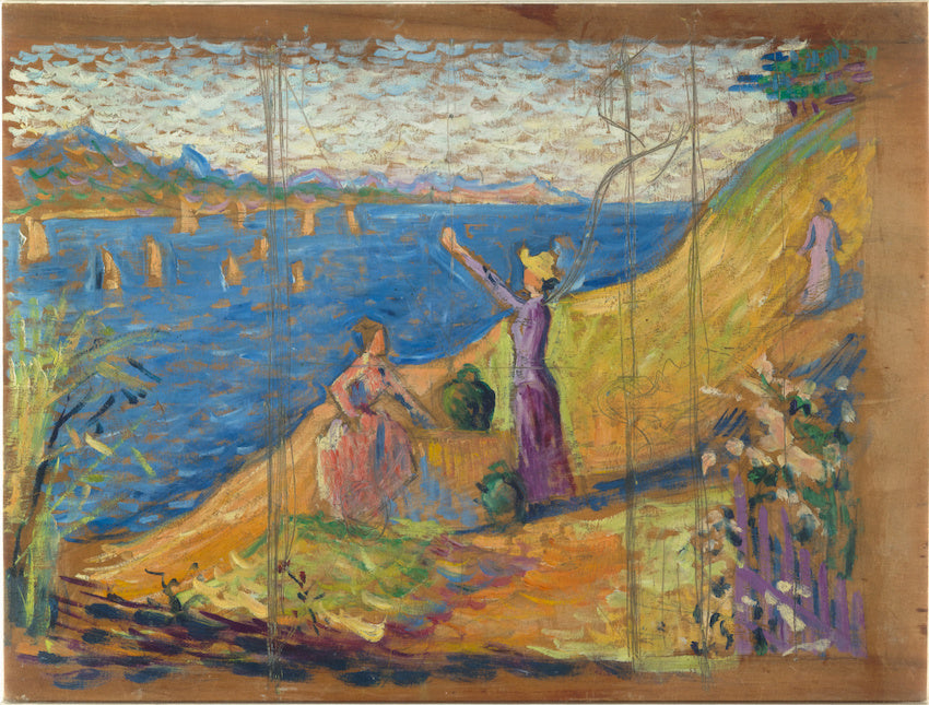 Reproduction du tableau « Femmes au puits. Esquisse I - Paul Signac » par Alpha Reproduction en peinture à l’huile