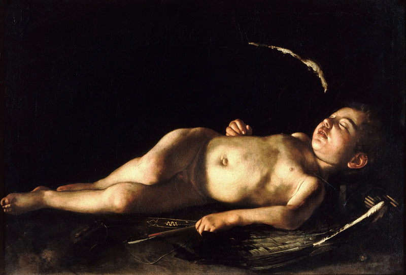 Schlafende Liebe - Caravaggio