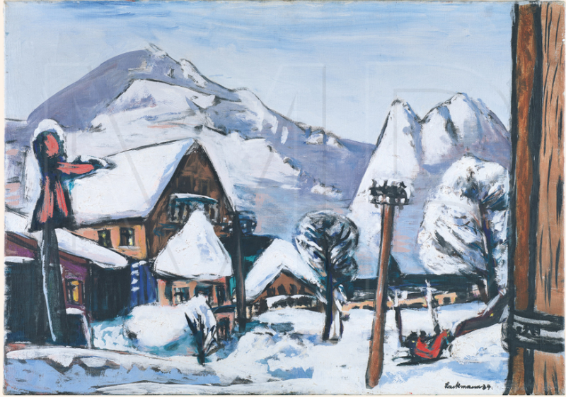 Snow Landscape Garmisch (1934) - Max Beckmann