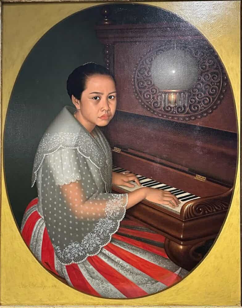 Portrait de Soledad Francia — Antonio Malantic, 1876, Huile sur toile