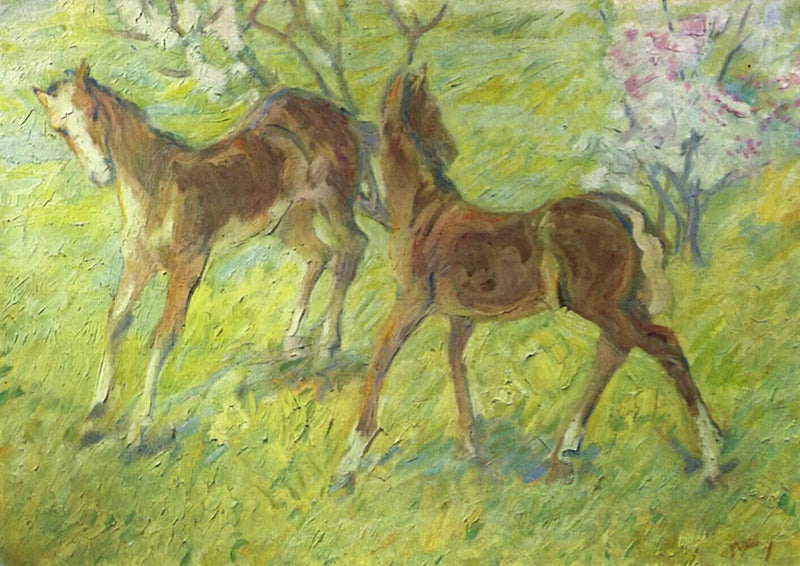 Springende Fohlen - Franz Marc