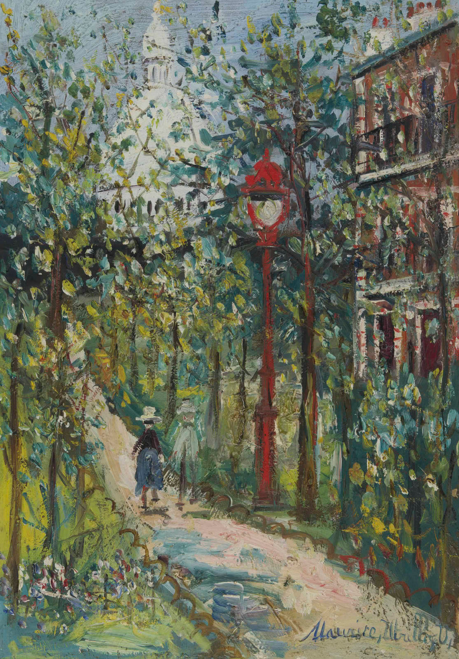 Square Saint-Pierre et Sacré-Coeur, Montmartre (1935) - Maurice Utrillo