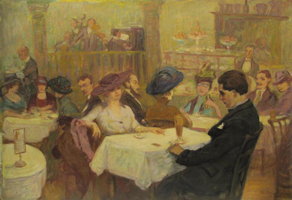 À Oteteleșanu, Ștefan Dimitrescu, 1915, peinture à l’huile