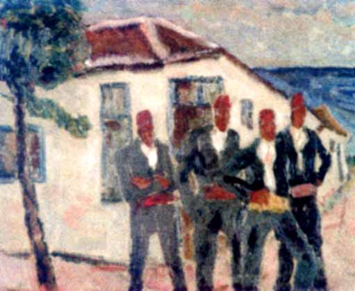 Turcs à Mangalia, Ștefan Dimitrescu, 1933, peinture à l’huile