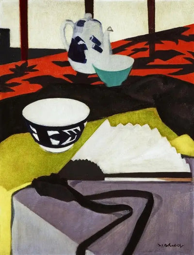 Nature morte (L’éventail gris) - Francis Cadell - Alpha Reproduction