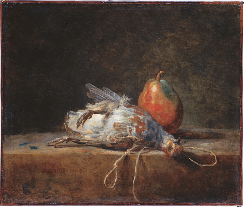 Stillleben mit Rebhuhn und Birne - Jean Siméon Chardin
