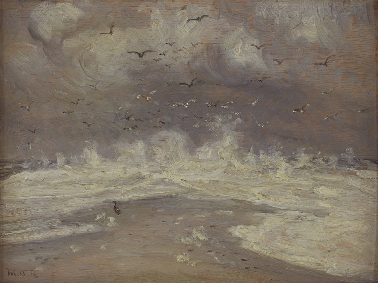Surfen an der Nordküste Jütlands - Michael Peter Ancher