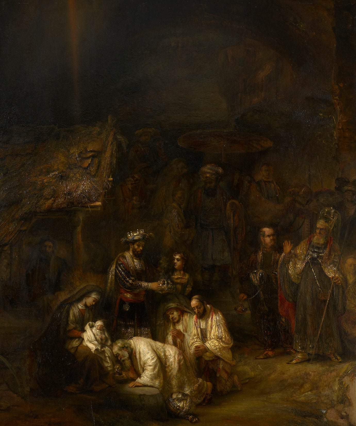 Reproduction du tableau « Adoration des Mages - Rembrandt » par Alpha Reproduction en peinture à l’huile