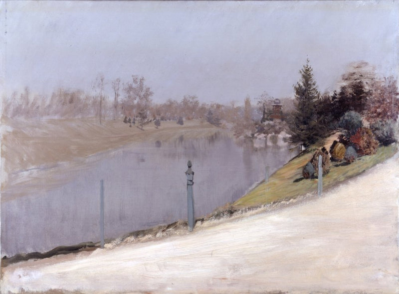 Sonnenuntergang über der Seine - Giuseppe De Nittis