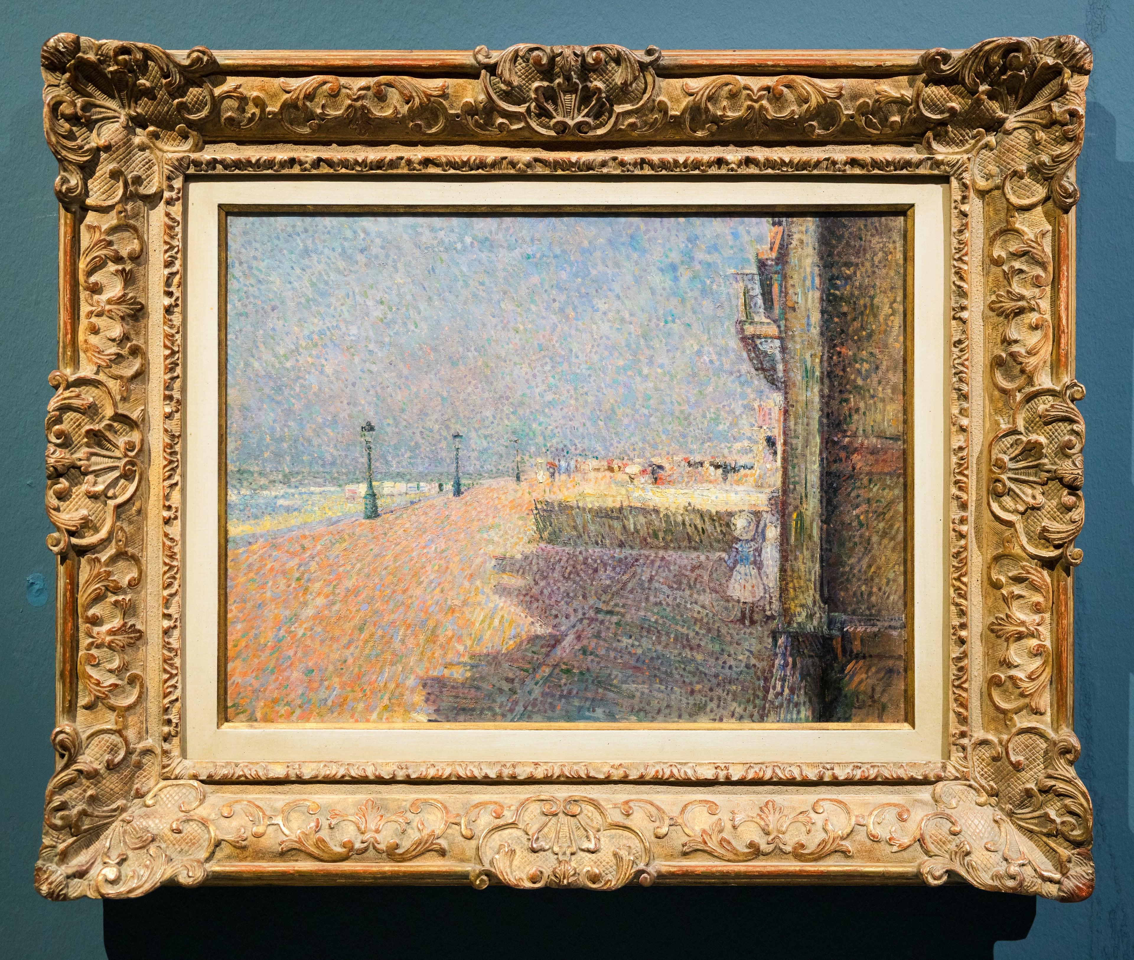 Sur la digue (La plage à Ostende) - Georges Lemmen - Alpha Reproduction