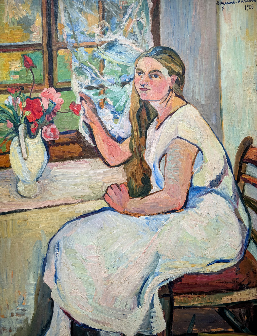 Germaine Utter devant sa fenêtre - Suzanne Valadon