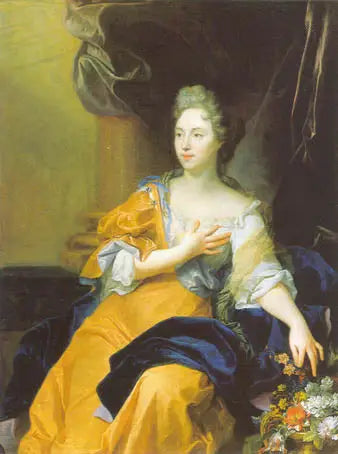 Portrait von Suzanne de Boubers de Bernâtre, Ehefrau von Balthasar Keller - Hyacinthe Rigaud