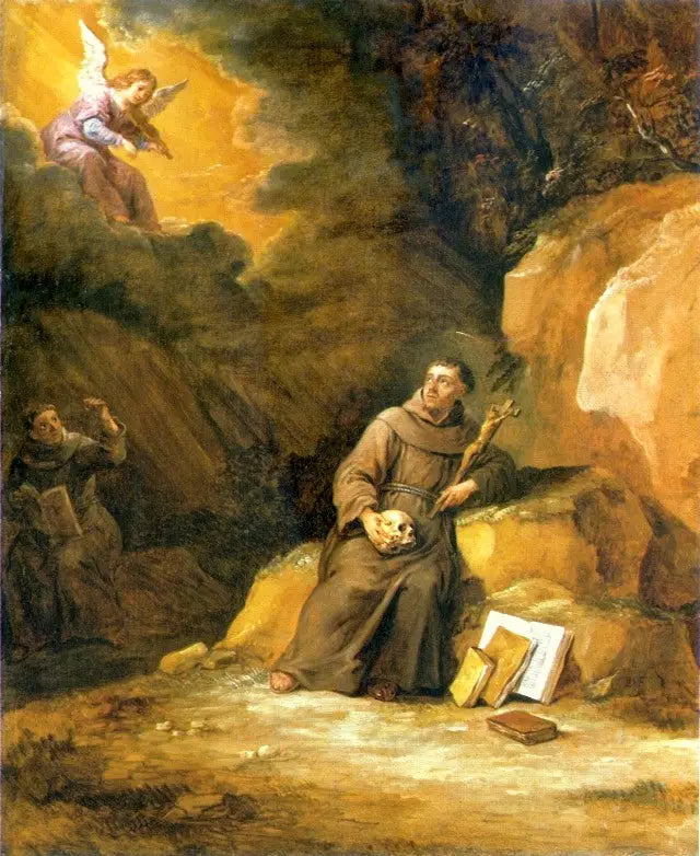 Die Ekstase des heiligen Franziskus. - David Teniers der Jüngere