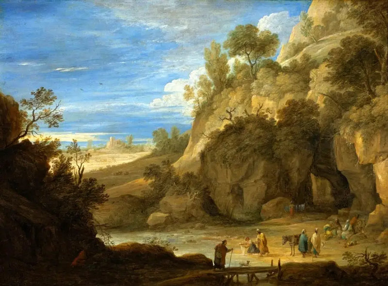 Landschaft mit Zigeunern. - David Teniers der Jüngere