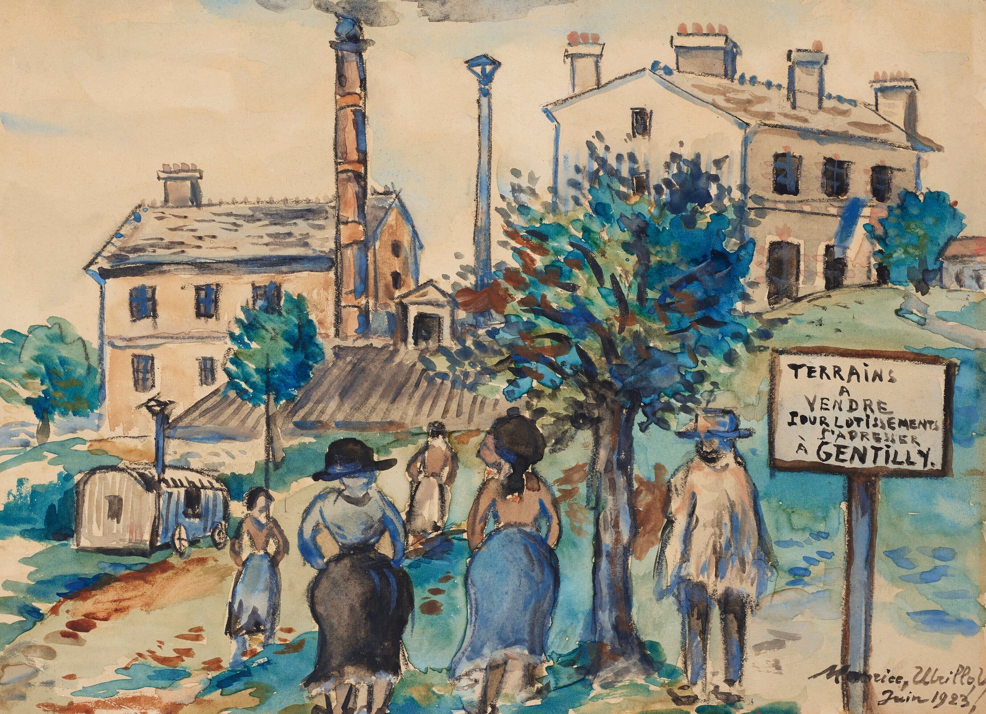 Terrain à vendre, Gentilly - Maurice Utrillo