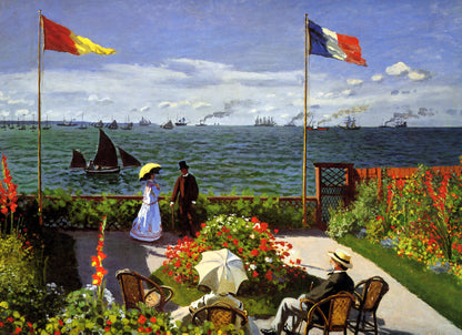 🌊 Terrasse in Sainte-Adresse – Claude Monet (1867)