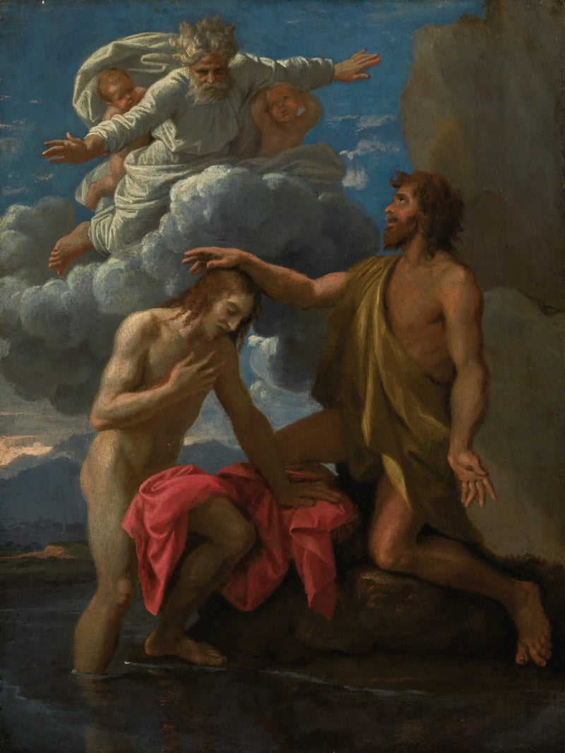 Die Taufe Christi - Nicolas Poussin