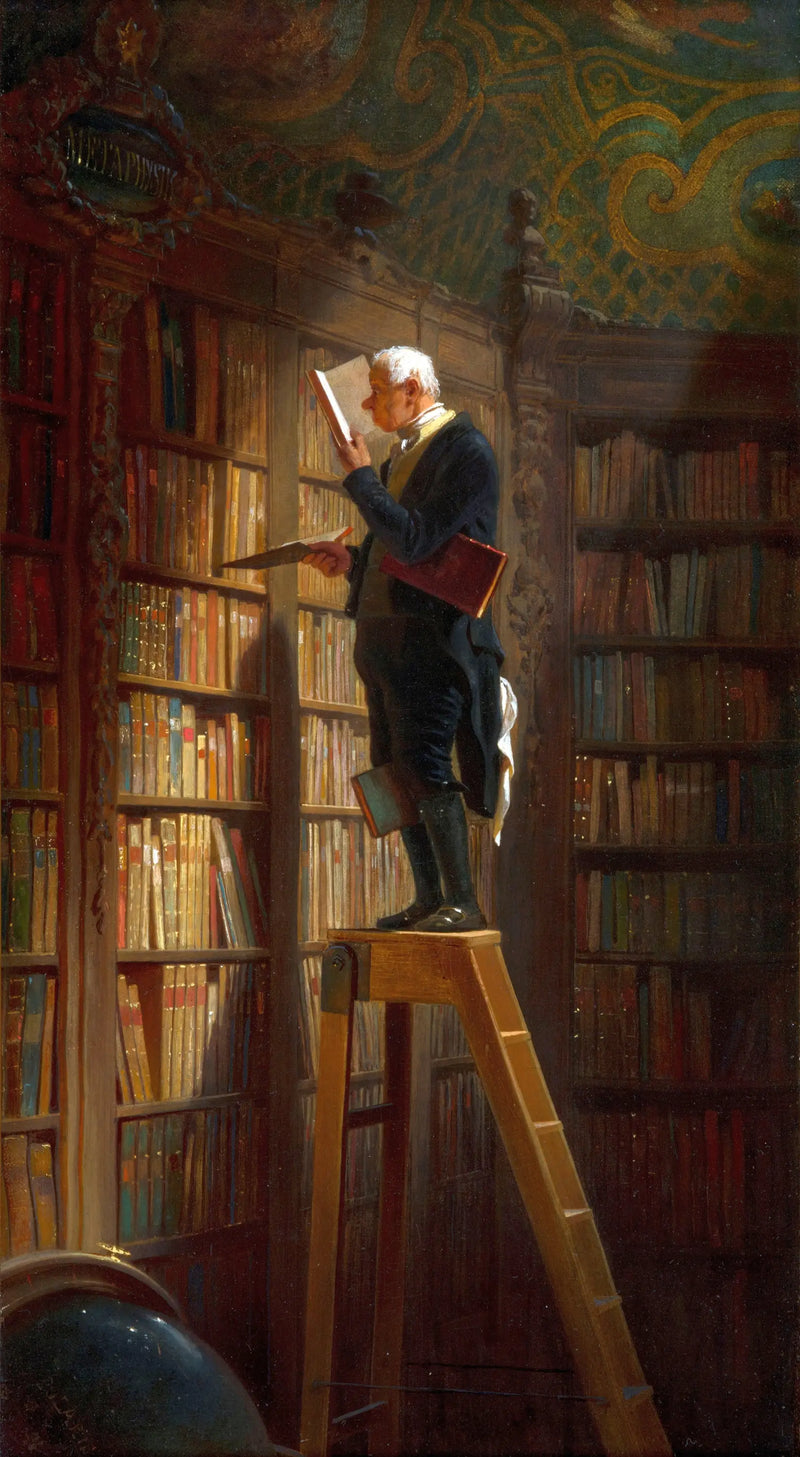 Die Bibliotheksratte - Carl Spitzweg