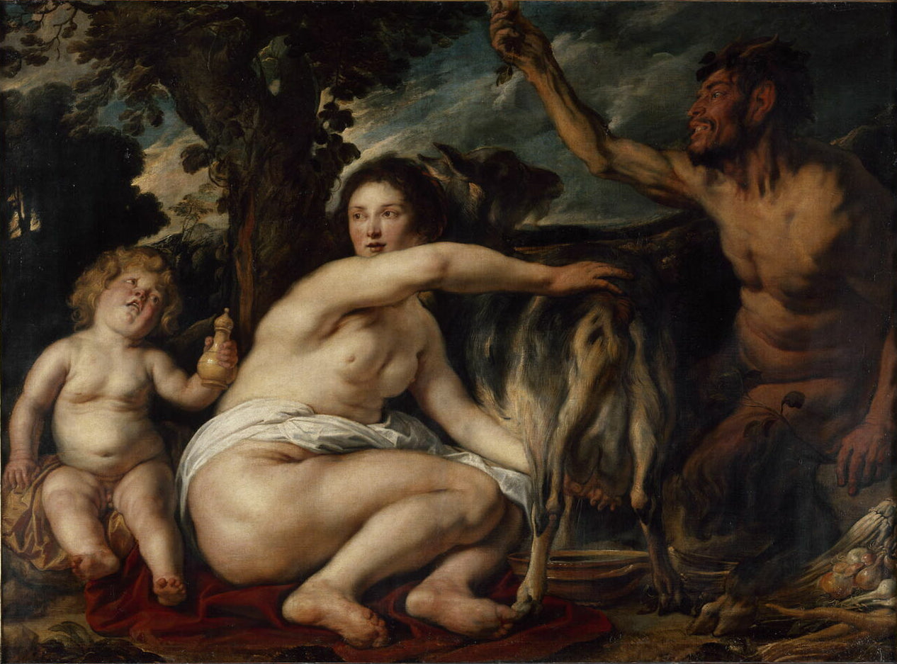 Jupiter enfant nourri par la chèvre Amalthée - Jacob Jordaens1