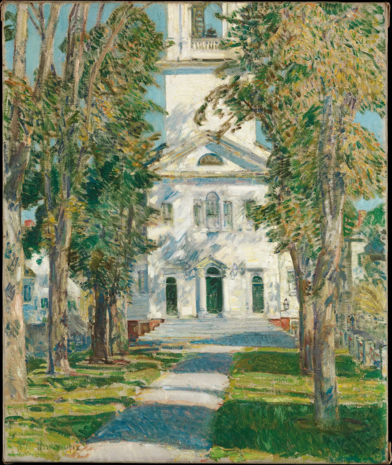 Die Kirche von Gloucester - Childe Hassam
