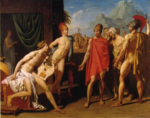 Achille empfängt die Gesandten von Agamemnon - Jean-Auguste-Dominique Ingres
