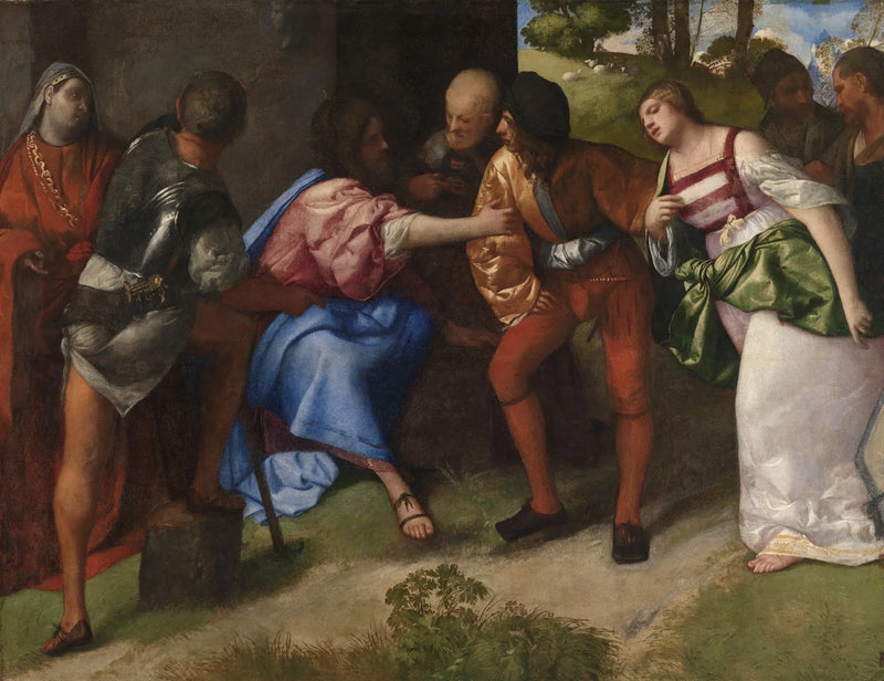 Jesus und die Ehebrecherin - Titian