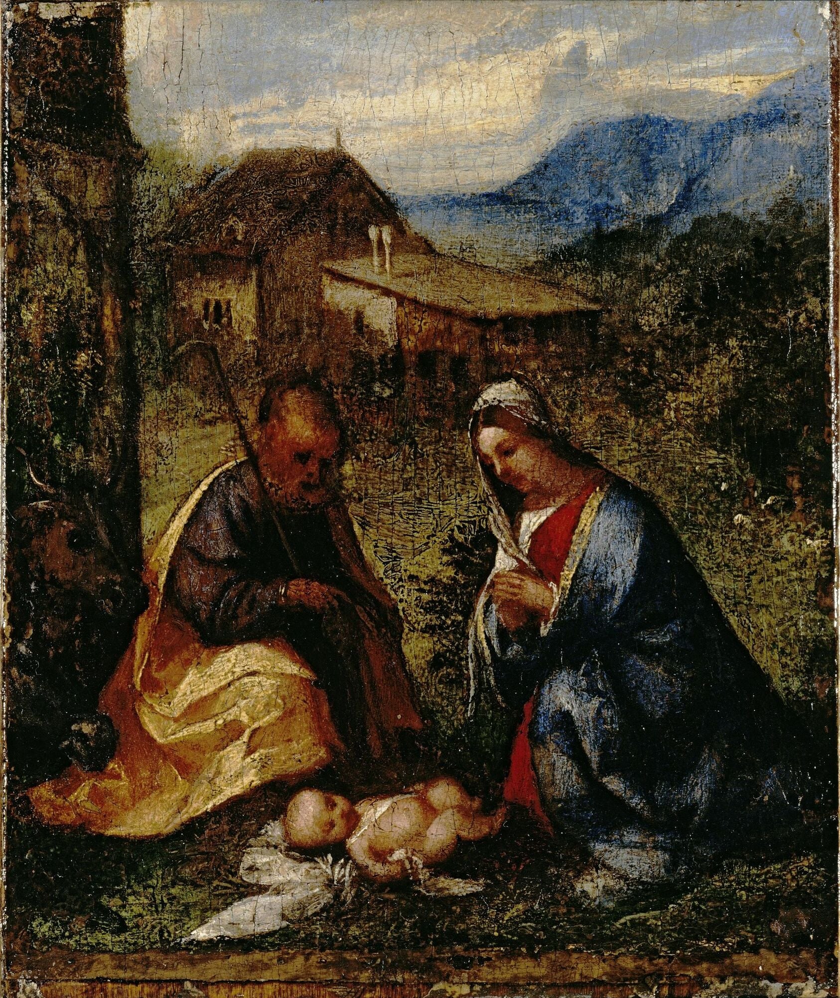Anbetung des Kindes - Titian