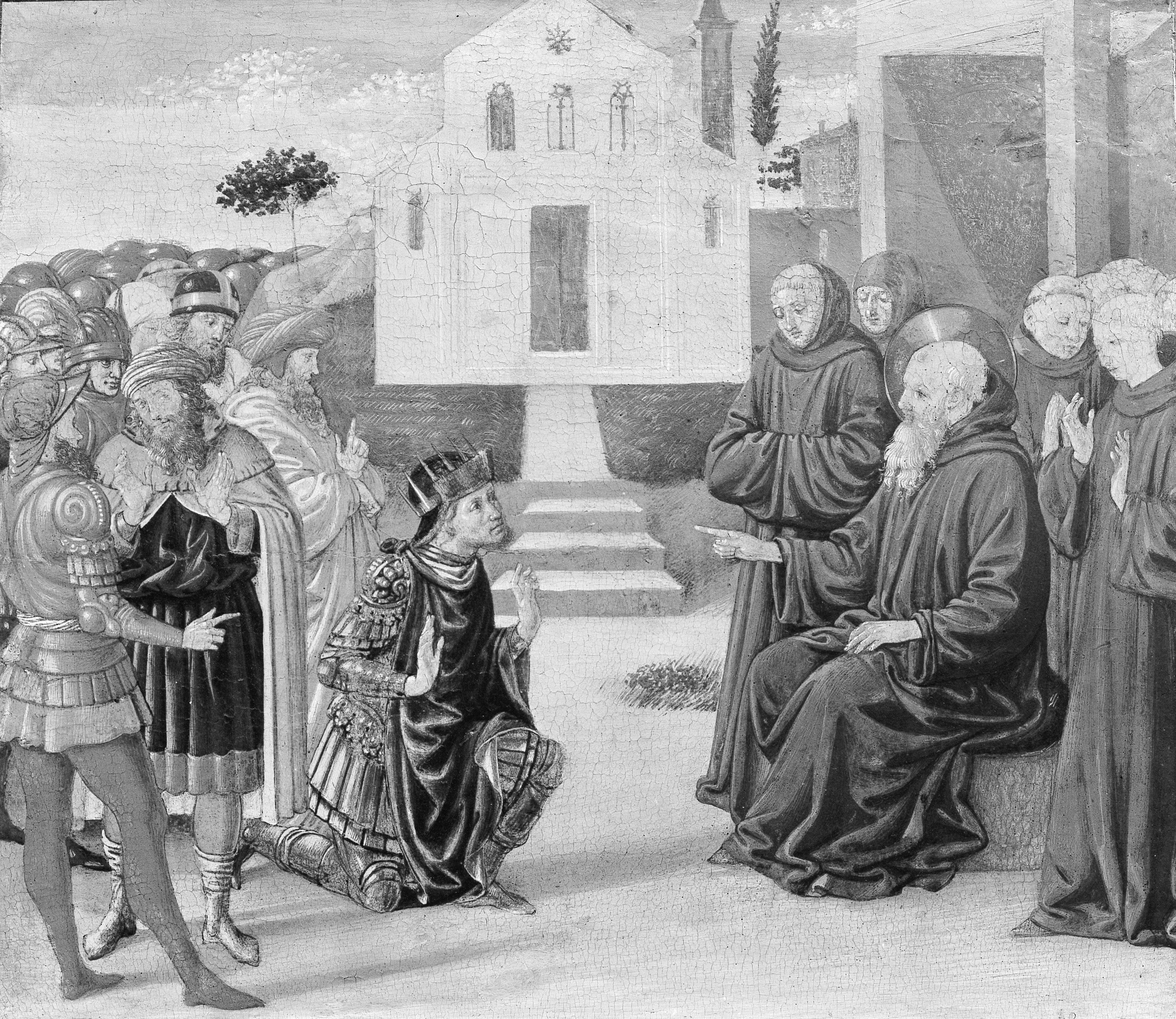 Totila devant saint Benoît - Benozzo Gozzoli - Alpha Reproduction