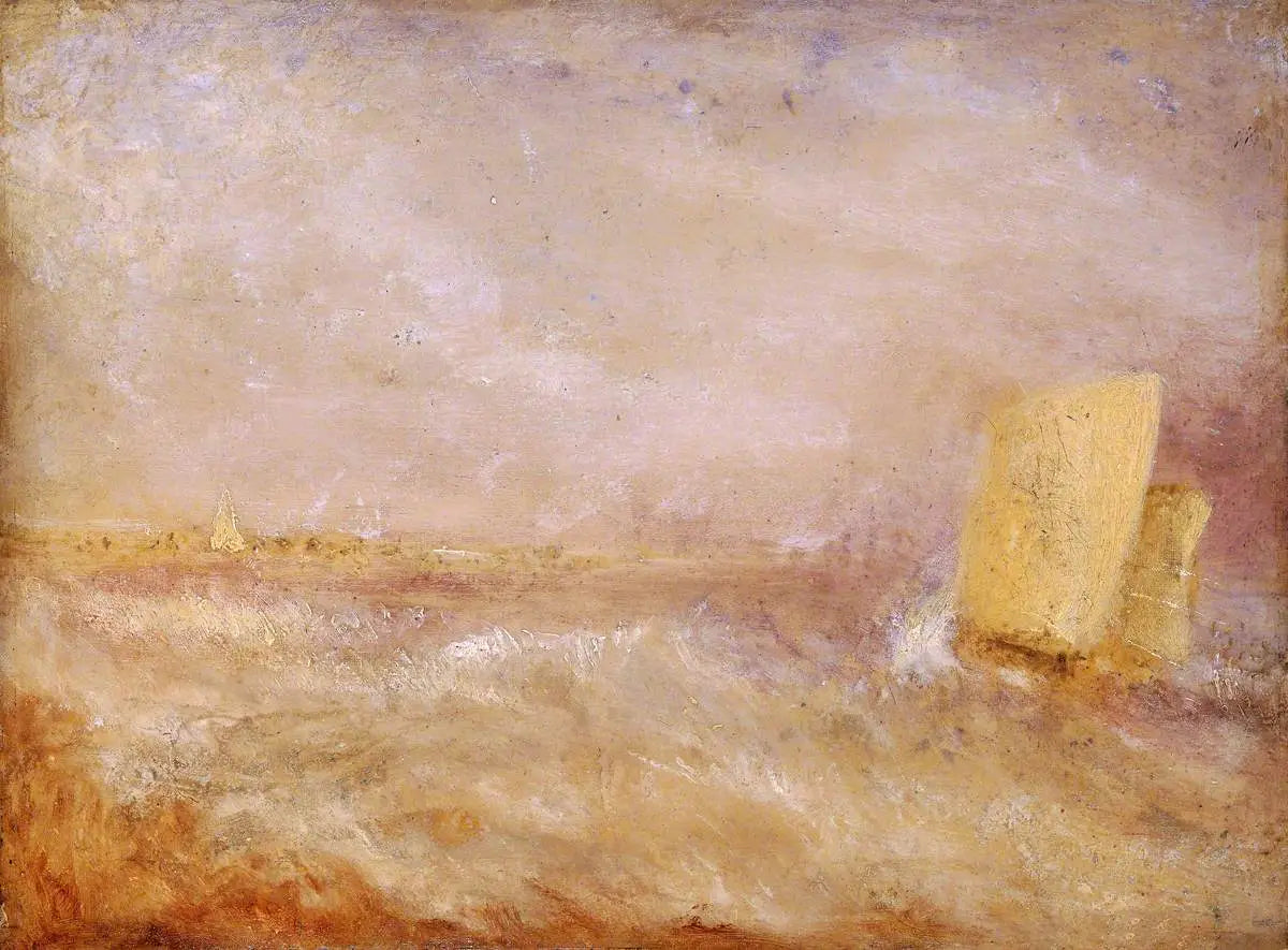 Reproduction du tableau « A Sailing Boat off Deal - J. M. W. Turner » par Alpha Reproduction en peinture à l’huile