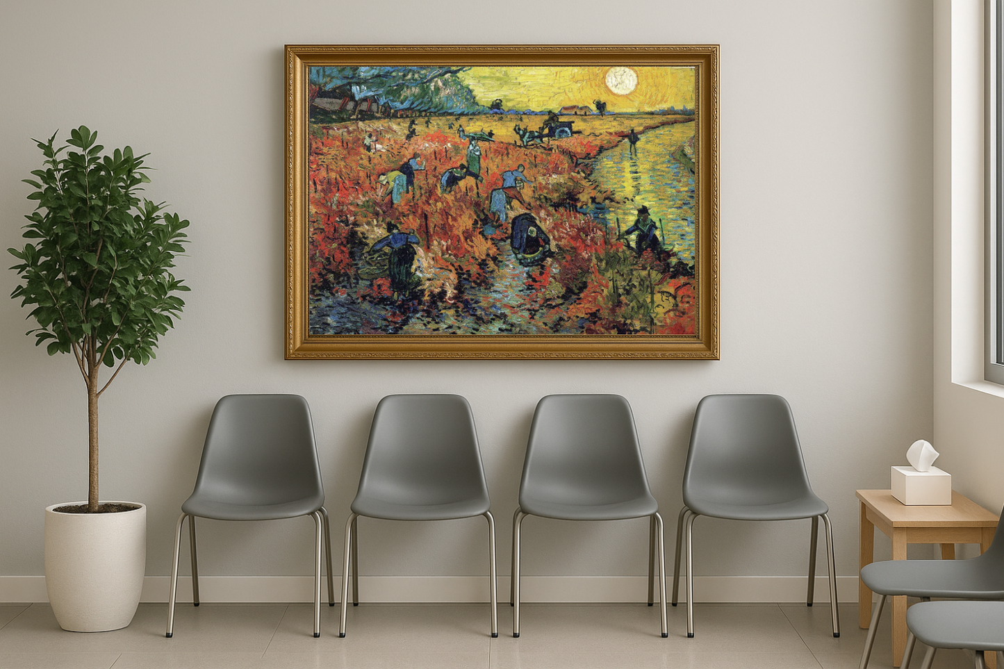 🖼️ Die rote Weinrebe – Vincent van Gogh (1888)