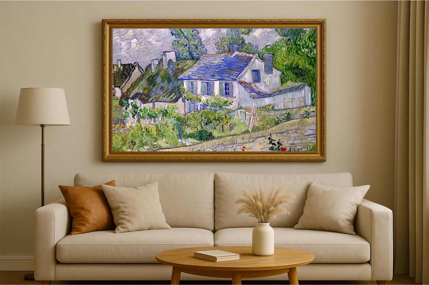 🏡 Häuser in Auvers II – Vincent van Gogh (1890)