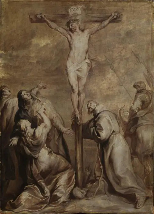 Kreuzigung mit Sankt Franziskus - Antoine van Dyck
