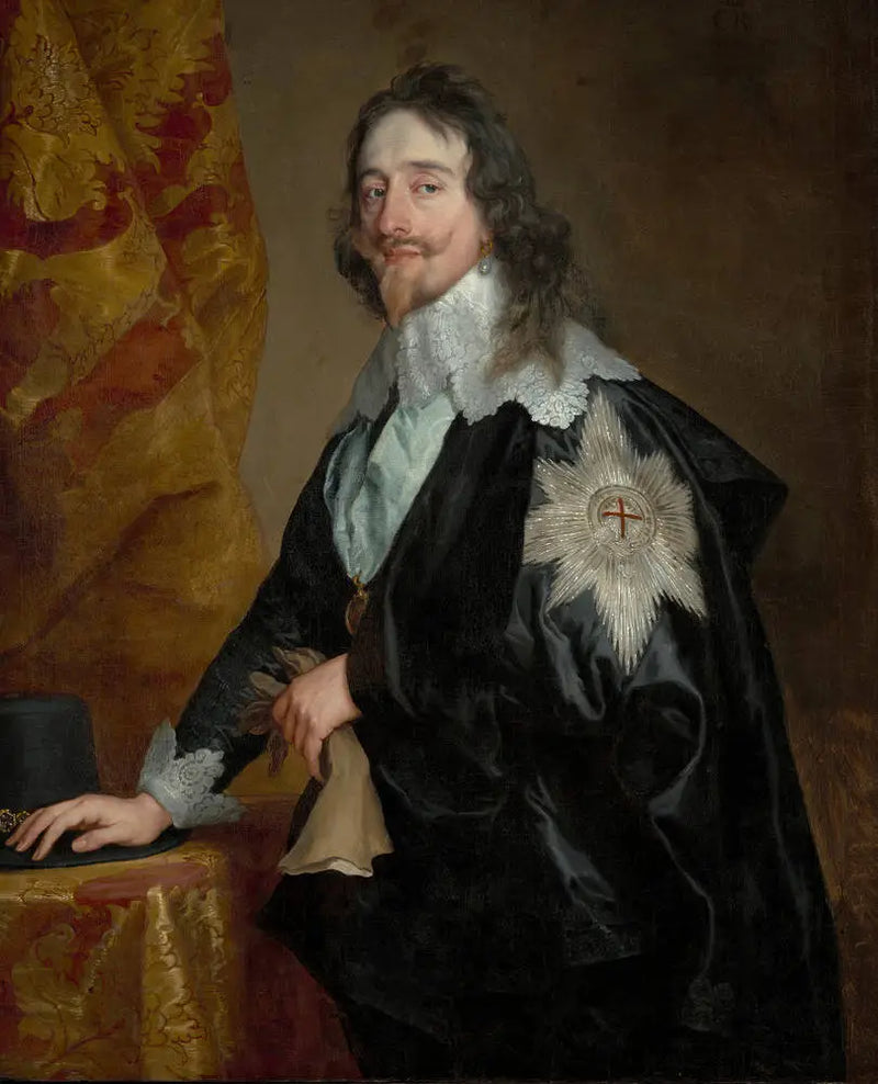 Porträt des Königs Karl I. (1600-1649) mit dem Hosenbandorden - Antoine van Dyck