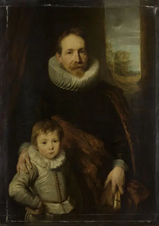 Portrait eines Vaters und Sohnes - Antoine van Dyck