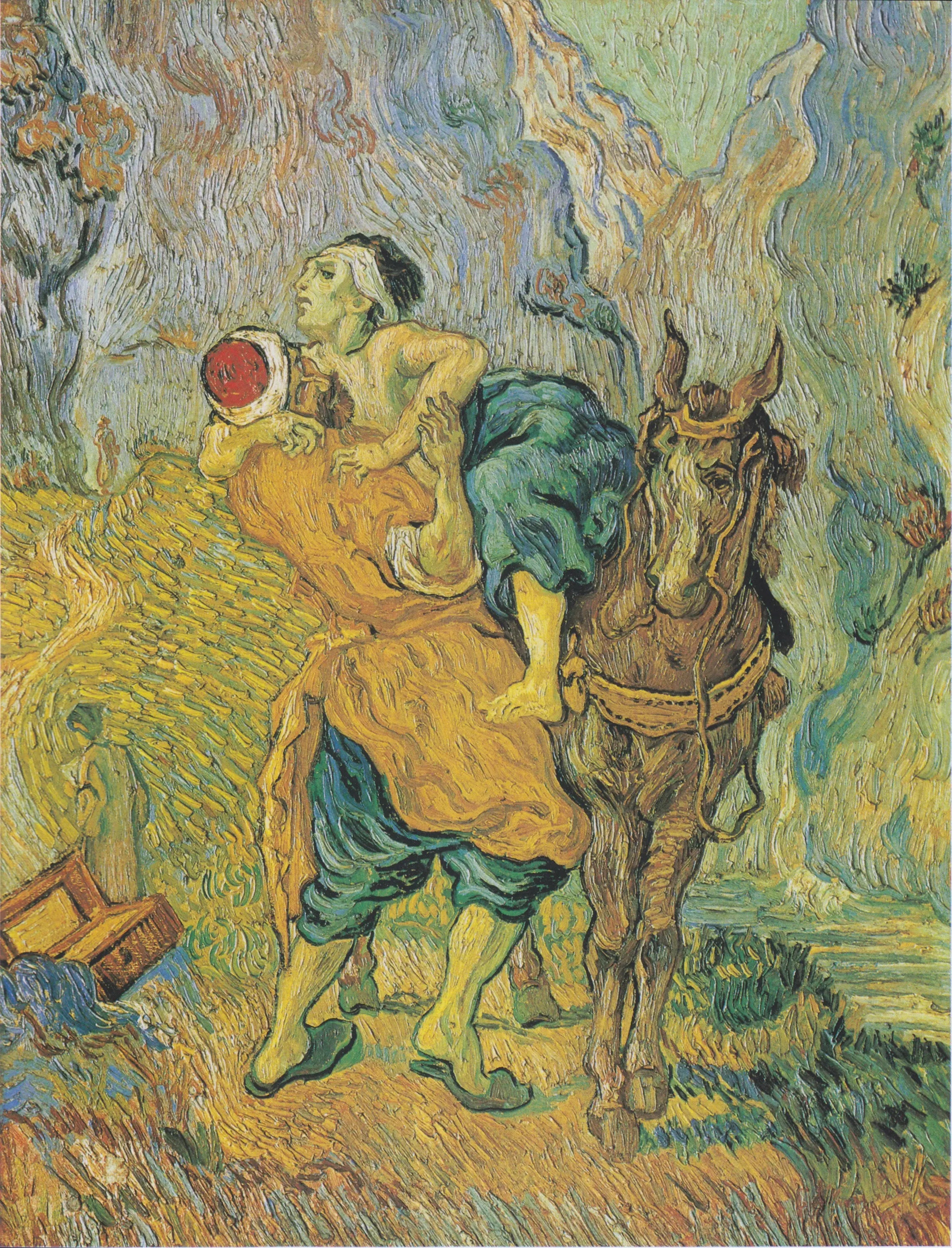 Reproduction du tableau « Le bon Samaritain - Vincent van Gogh » par Alpha Reproduction en peinture à l’huile