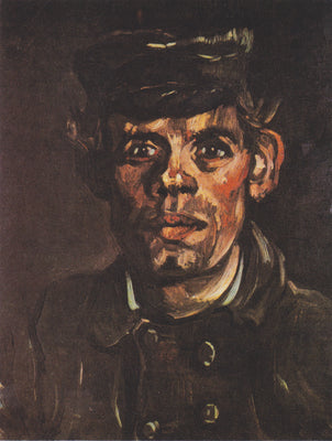 Kopf eines jungen Bauern mit Schirmmütze - Vincent van Gogh