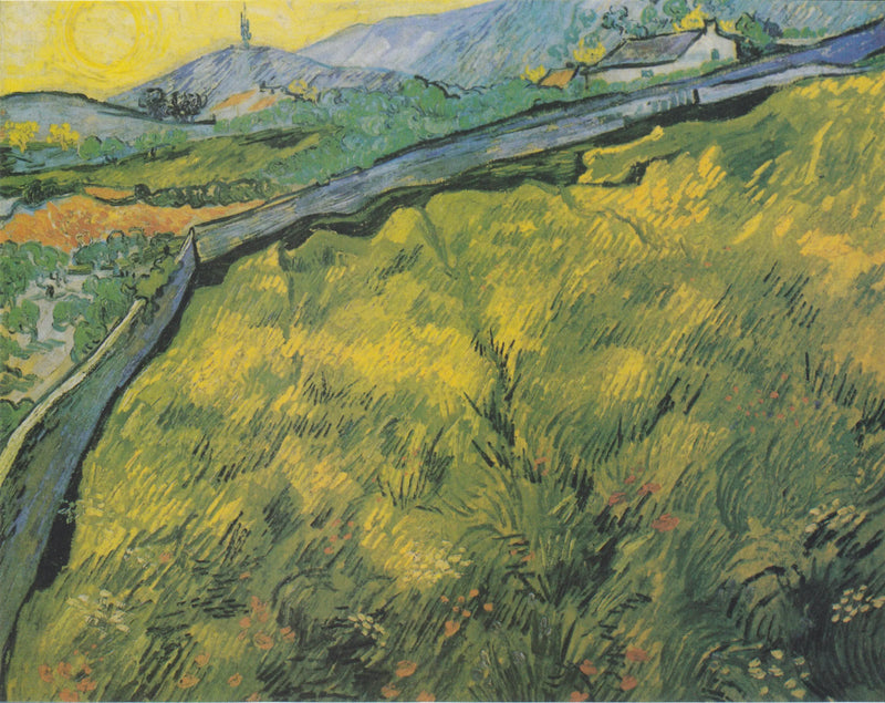 Frühlingsweizenfeld bei Sonnenaufgang - Vincent van Gogh