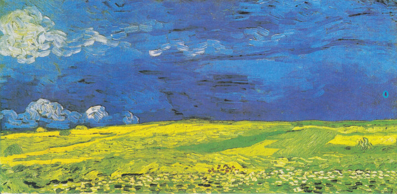 Weizenfeld unter Gewitterwolken - Vincent van Gogh