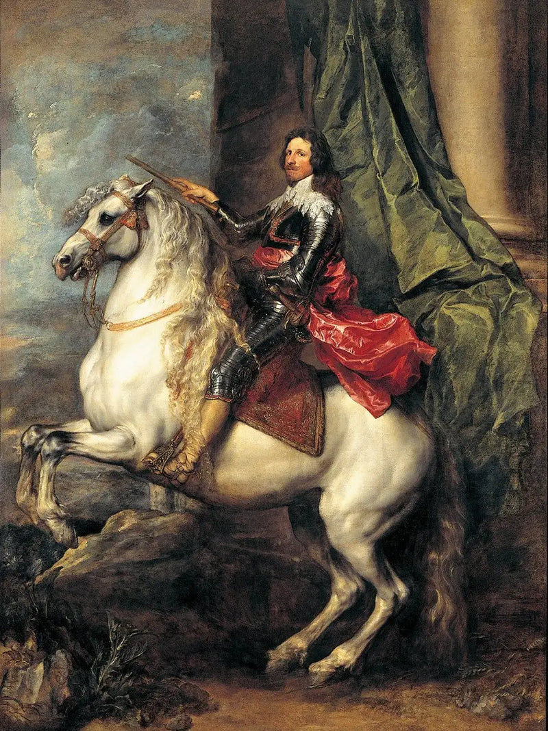 Porträt im Reiterstil von Thomas de Savoie-Carignan - Antoine van Dyck