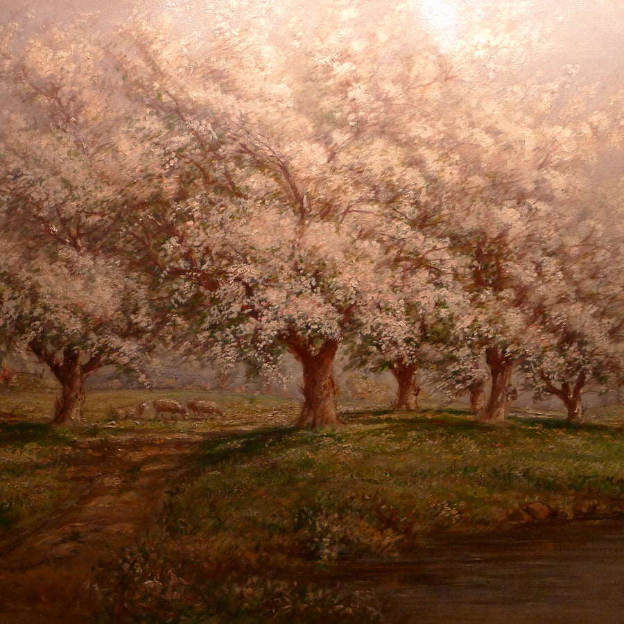 Fleurs de pommier, peinture de Verner Moore White